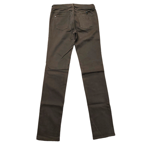 Ermanno Scervino Brown Straight Leg Slim Jeans Pants Sz 27 NWT - Picture 5 of 16